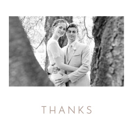 Wedding Thank You Cards Simple Photo 4 Pages White