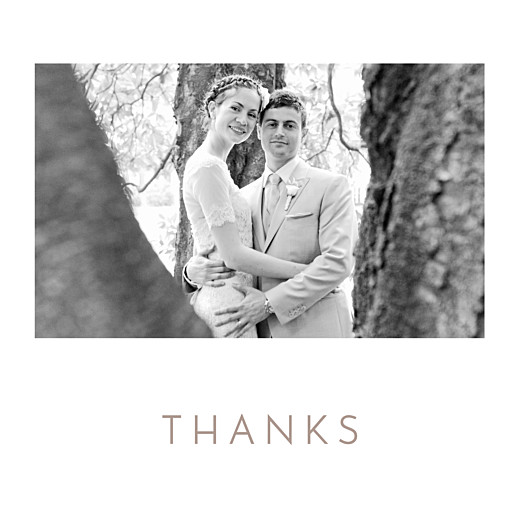 Wedding Thank You Cards Simple Photo 4 Pages White - Page 1