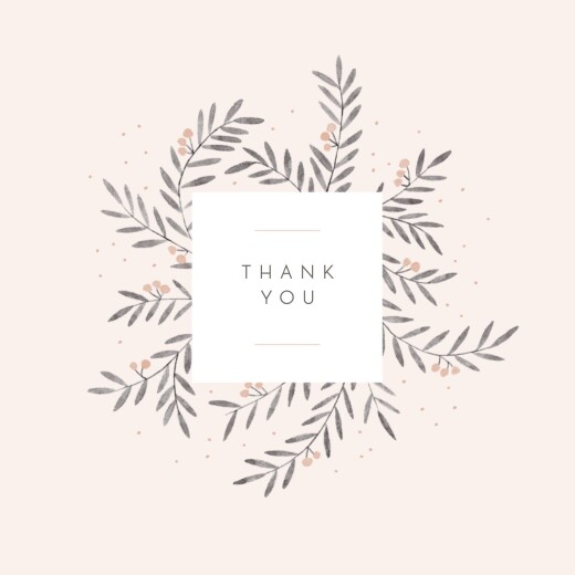 Baby Thank You Cards Jubilation (4 Pages) Pink - Page 1