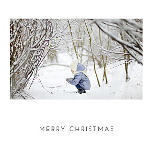 Christmas Cards Elegant heart 4 pages (foil) white