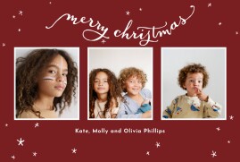 Christmas Cards Lovely Stars (4 Pages)