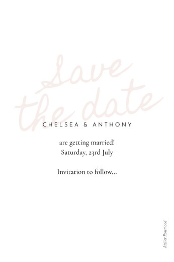 Save The Dates Whisper STD red - Back