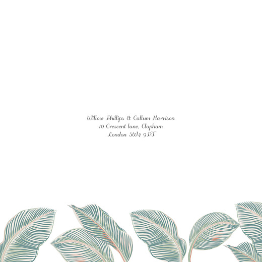 Wedding Invitations Calathea (4 pages) Blue - Page 2