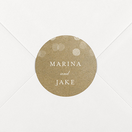 Wedding Envelope Stickers Celebration kraft - View 1