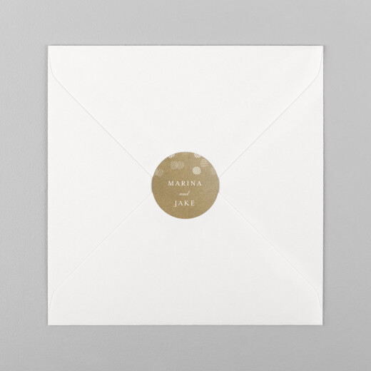Wedding Envelope Stickers Celebration kraft - View 2
