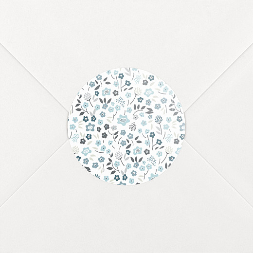 Baby Stickers Liberty Origami Stars BS Blue - View 1
