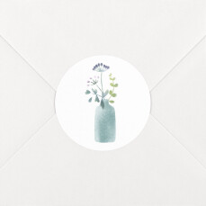 Wedding Envelope Stickers Watercolour Meadow Pink