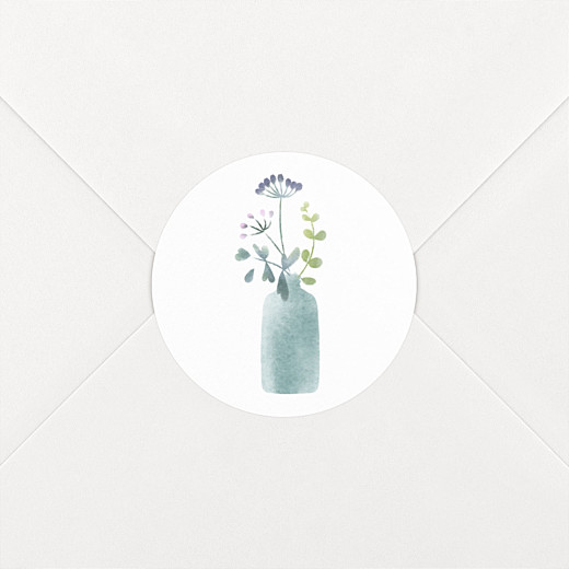 Wedding Envelope Stickers Watercolour Meadow Pink - View 1