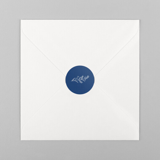 Wedding Envelope Stickers Natural Chic Blue - View 2