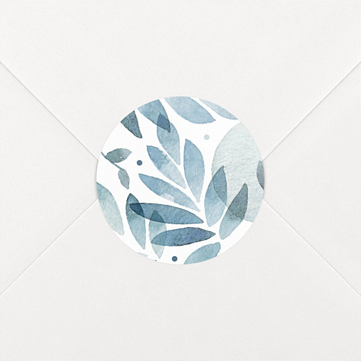 Wedding Envelope Stickers Summer Night Blue - View 1
