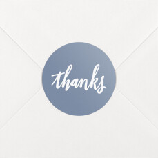 Wedding Envelope Stickers Thanks Blue