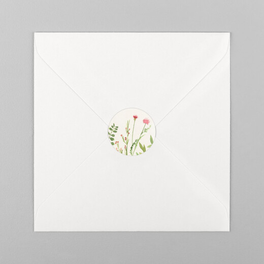 Wedding Envelope Stickers Spring Blossom Beige - View 2