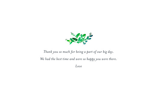 Wedding Thank You Cards Canopy Green - Page 3