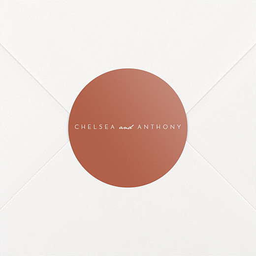 Wedding Envelope Stickers Whisper Red - View 1