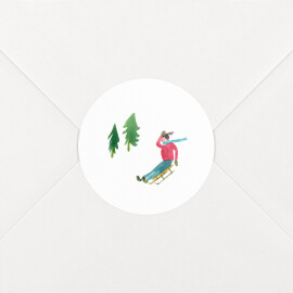 Christmas Stickers Alpine Luge