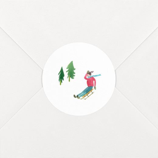 Christmas Stickers Alpine Luge - View 1