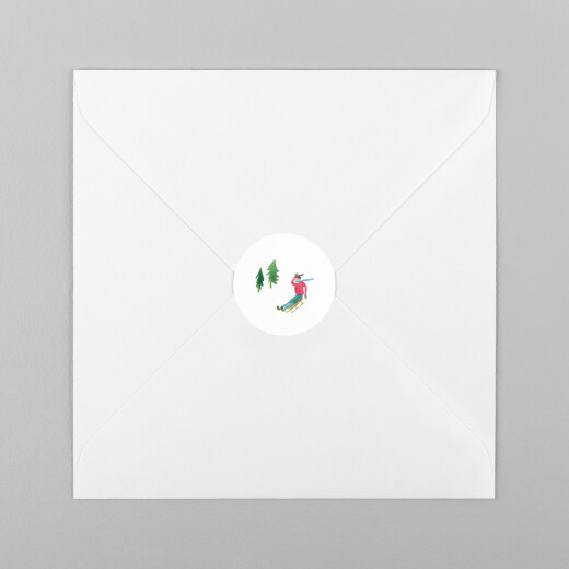 Christmas Stickers Alpine Luge - View 2