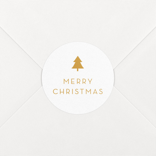 Christmas Stickers Elegant Sapling Sand - View 1