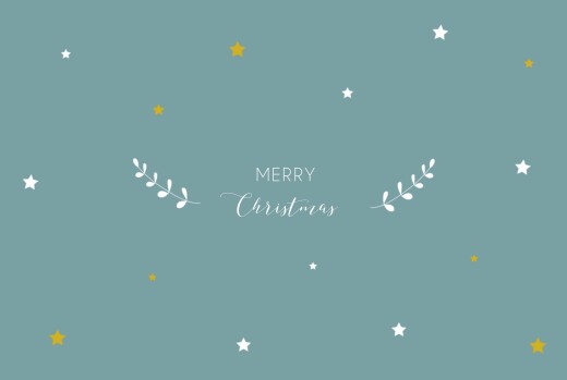 Business Christmas Cards Star Light Star Bright Blue - Page 1