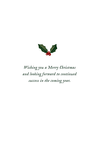 Business Christmas Cards Retro Christmas Green - Page 3