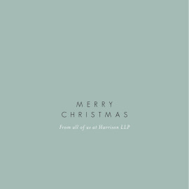 Business Christmas Cards Peace & Joy (Foil) Green