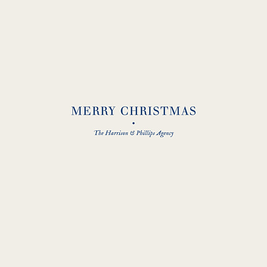 Business Christmas Cards Natural Chic (Foil) Blue - Page 1