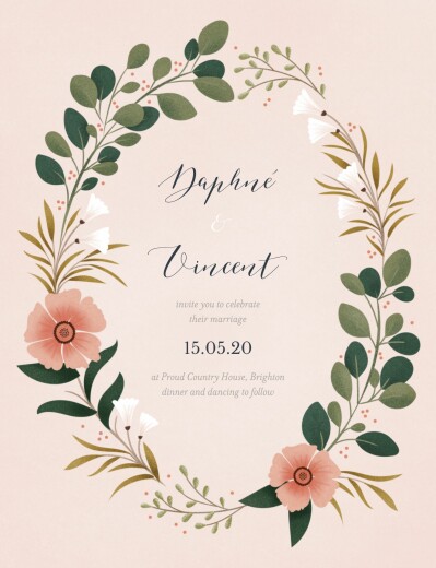 Wedding Invitations Daphné Spring - Front