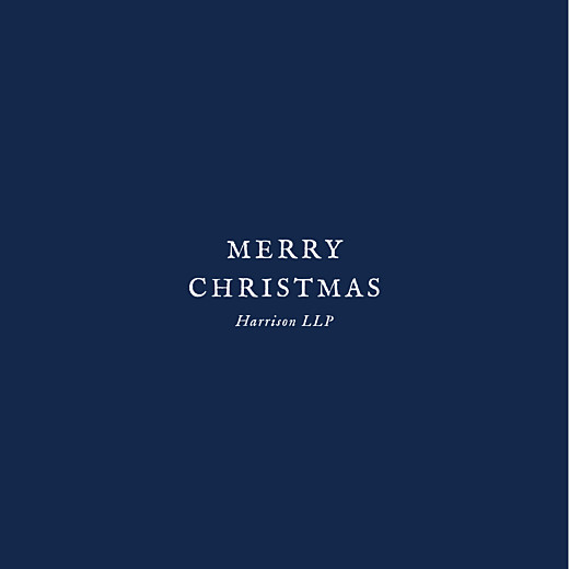 Business Christmas Cards Constellations (Foil) Navy Blue - Page 1