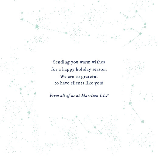 Business Christmas Cards Constellations (Foil) Navy Blue - Page 3