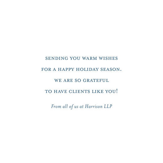 Business Christmas Cards Poem Blue - Page 3