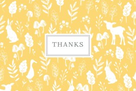 Baby Thank You Cards Fable (Small) Yellow