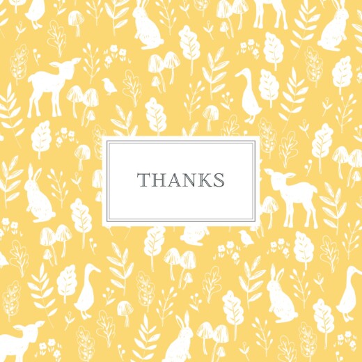 Baby Thank You Cards Fable Yellow - Page 1