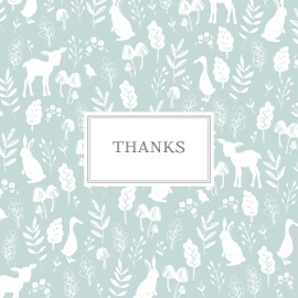 Baby Thank You Cards Fable Blue