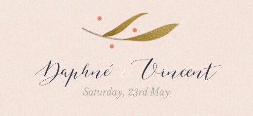 Wedding Gift Tags Daphné Spring - Front