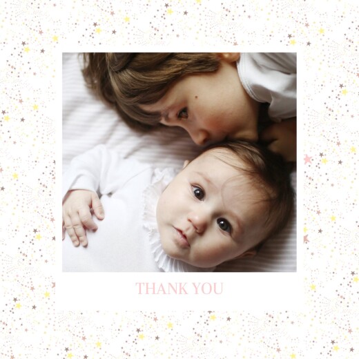 Baby Thank You Cards Liberty Stars (Foil) Gold - Page 1