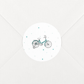 Baby Stickers Little Bicycle Green