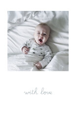 Baby Thank You Cards Darling With Love