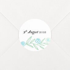 Baby Stickers Rustic Floral Blue