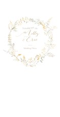 Wedding Menus Country Meadow 4 Pages Sand