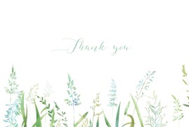 Wedding Thank You Cards Country Meadow Green