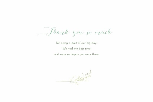 Wedding Thank You Cards Country Meadow Green - Page 3
