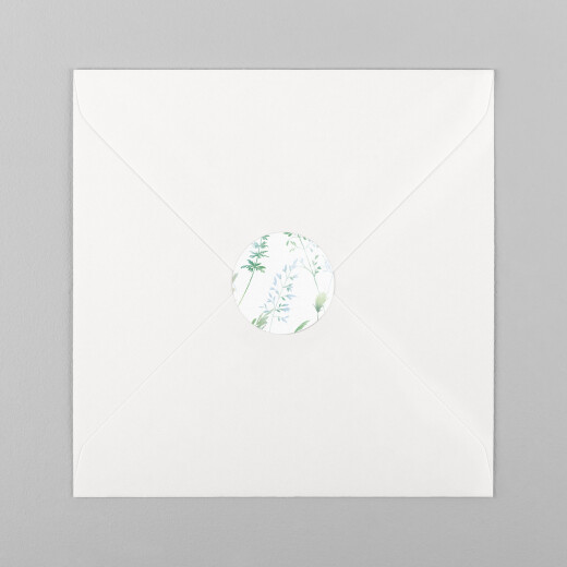 Wedding Envelope Stickers Country Meadow Green - View 2