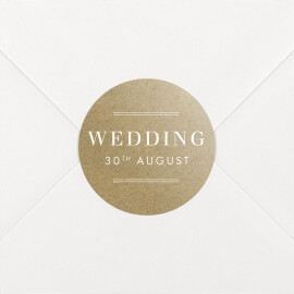 Wedding Envelope Stickers Kraft Essential Sand