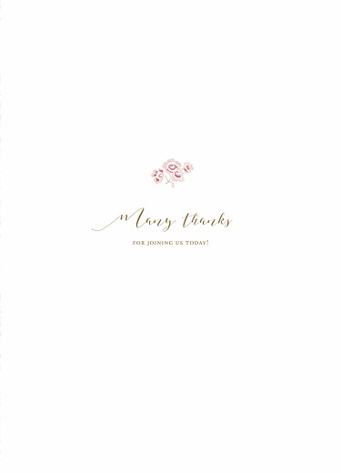 Christening Order of Service Booklets Cover Rose Garden White - Page 3