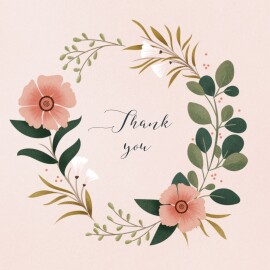 Baby Thank You Cards Daphné 4 Pages Spring