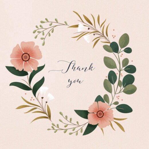 Baby Thank You Cards Daphné 4 Pages Spring - Page 1