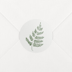 Wedding Envelope Stickers Forever Ferns Grey