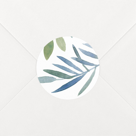 Wedding Envelope Stickers Moonlit Meadow White - View 1