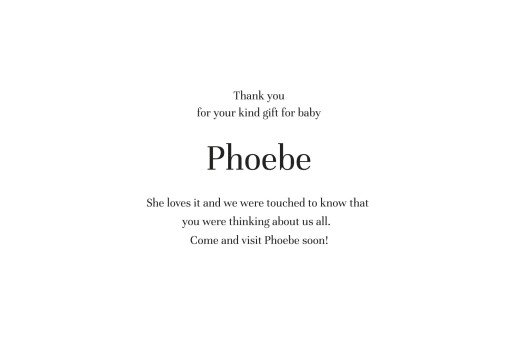 Baby Thank You Cards Modern Photo Landscape White - Page 3