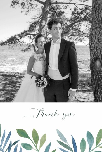 Wedding Thank You Cards Moonlit Meadow Blue - Page 1